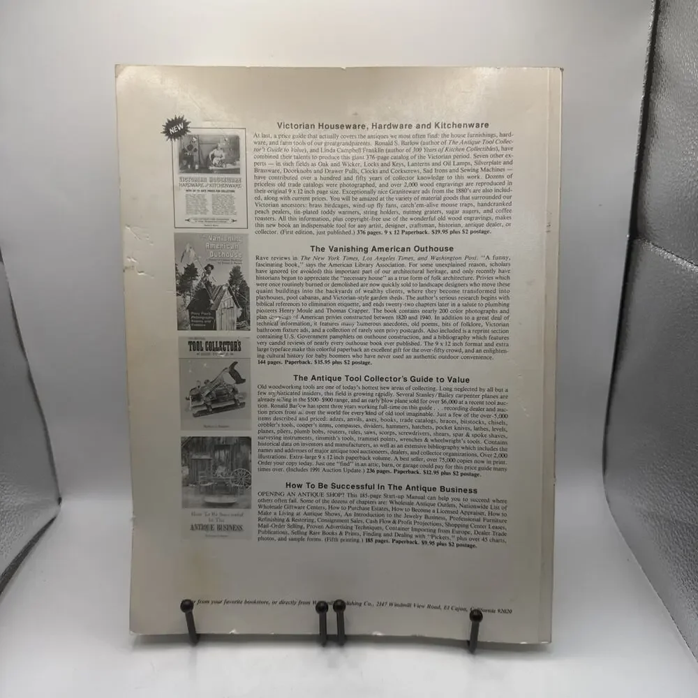 The Antique Tool Collector's Guide to Value by Ronald S. Barlow, c. 1985